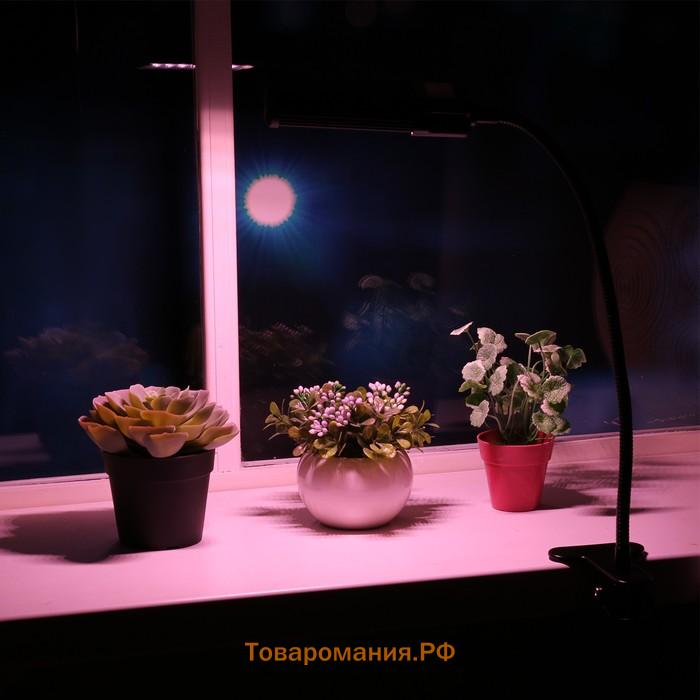 Фитосветильник светодиодный Uniel, 12 Вт, на прищепке, для фотосинтеза, IP40