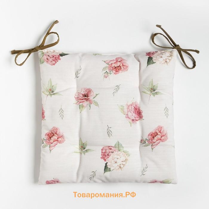 Сидушка на стул  Tenderness, 42×42 см, 100% хлопок, репс 210 г/м²