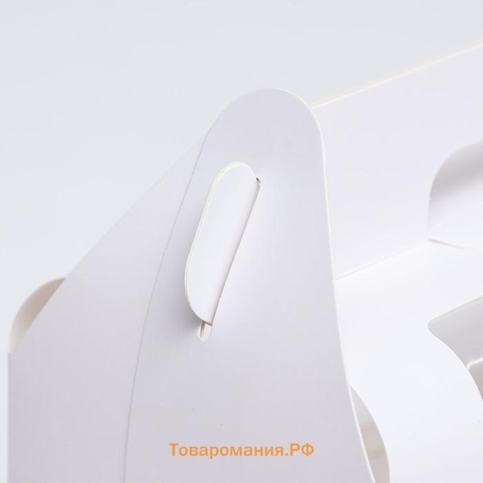 Коробка под рулет, белая 27.5×11×10 см