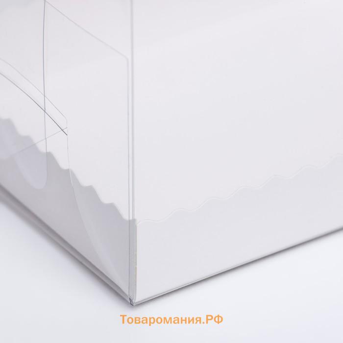 Коробка под рулет, белая 16.5×11×9 см