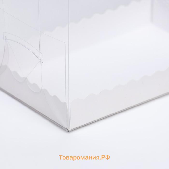 Коробка под рулет, белая 13×8×10 см
