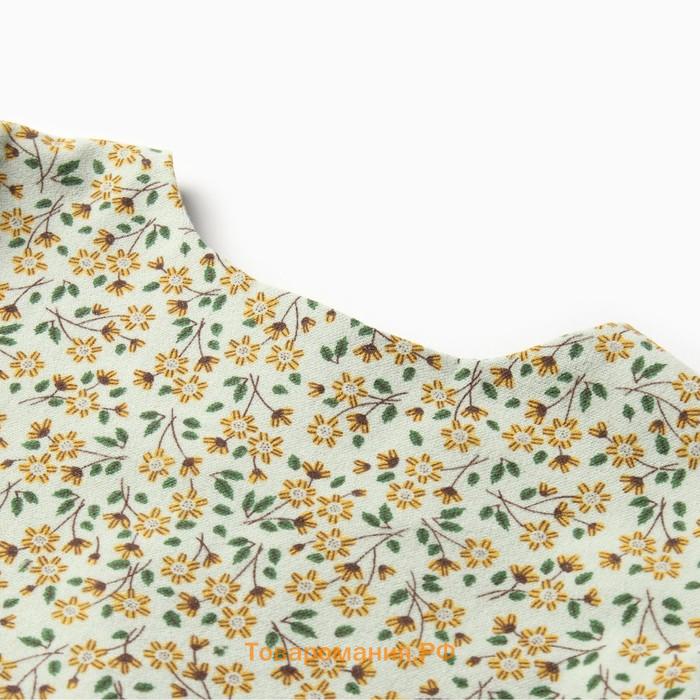 Платье для девочки MINAKU: Cotton collection, цвет фисташковый, рост 116 см