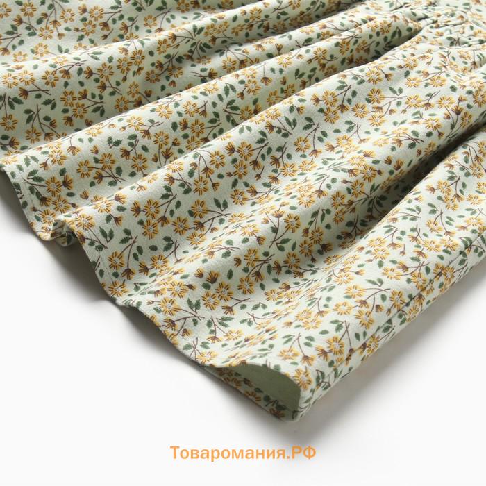 Платье для девочки MINAKU: Cotton collection, цвет фисташковый, рост 116 см