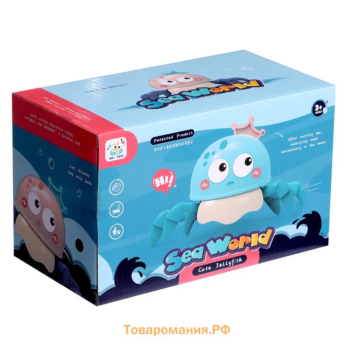 Заводная игрушка «Медуза», водоплавающая, цвета МИКС