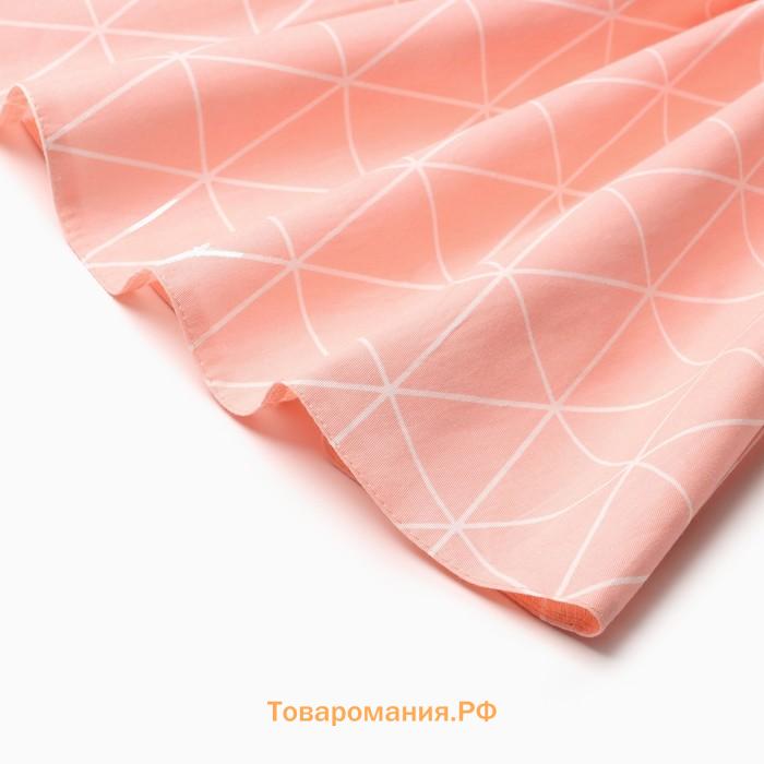 Платье детское с воротником KAFTAN «Ромбик», размер 28 (86-92 см)
