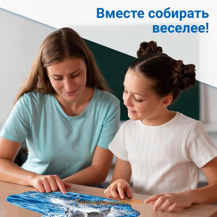 Пазл фигурный «Красивый дельфин», 100 деталей