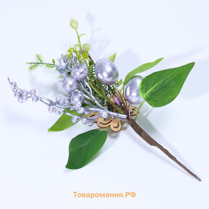 Пасхальный декор «Яйца с бабочкой» 7×19×26 см