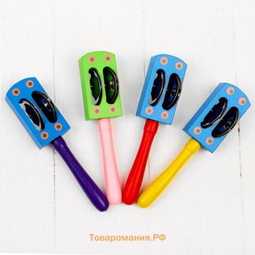 Игрушка музыкальная, погремушка с бубенцами, малая, МИКС