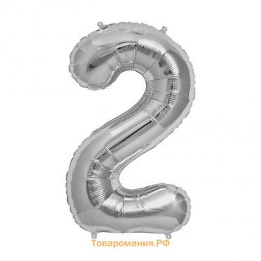 Воздушный шар фольгированный 40" «Цифра 2»