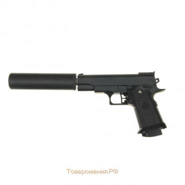 Пистолет страйкбольный "Galaxy" Colt 1911PD, с глушителем, кал. 6 мм