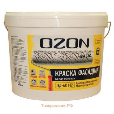 Краска фасадная OZON-Basic ВД-АК 111М акриловая 2,7 л (3,9 кг)