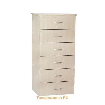 Комод для хранения Клик Мебель №5, 600×450×1250 мм, цвет венге светлый