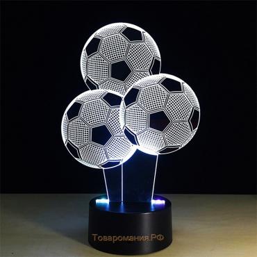 Светильник "Три мяча" от сети 9,5x11,5x20 см RISALUX