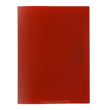 Папка с пружинным скоросшивателем А4, 500 мкм, корешок 15 мм, Calligrata, до 100 листов, красная