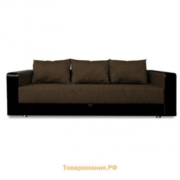Диван «ЛИДЕР», 1400×1950 мм, обивка Coffee/SUNNY DARK BROWN