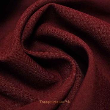 Ткань костюмная габардин, ширина 150 см, цвет тёный - бордо