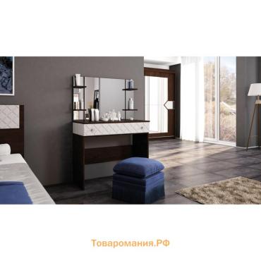 Трюмо с зеркалом «Николь», 945×445×1400 мм, цвет венге / лиственница светлая