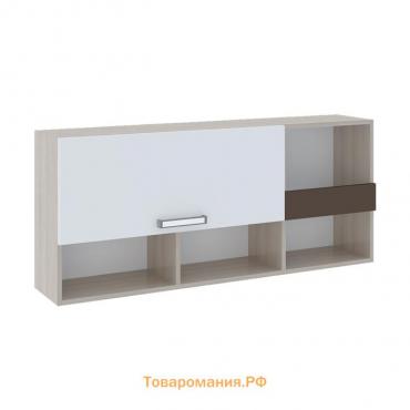 Полка 1 Walker, 234х1226х528, Ясень шимо светлый/Белый