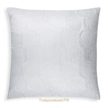 Подушка Роза  70х70 см цв. белый, полиэфирное волокно, пэ 100%