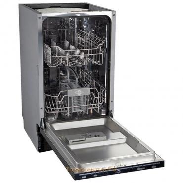 Посудомоечная машина MBS DW-455, встраиваемая, класс А++, 9 комплектов, 5 программ