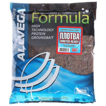 Прикормка зимняя готовая ALLVEGA, Formula Winter Ready, 500 г, плотва