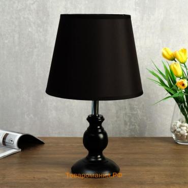 Лампа настольная 58086/1 1×40 Вт Е27 черный 27×27×40 см RISALUX