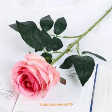Цветок искусственный «Роза Летисия», 7×64 см, розовый МИКС