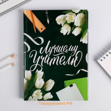 Ежедневник «Лучшему Учителю», формат А5, твёрдая обложка картон 7БЦ, 160 листов
