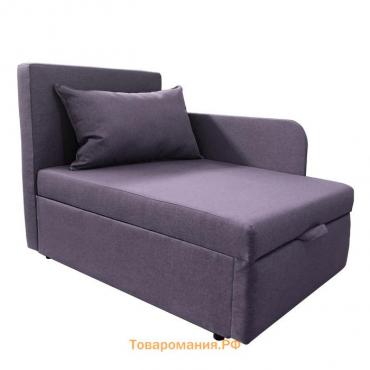Диван кушетка NEXT NICE, со спальным местом 750×1950 мм, рогожка PLUN