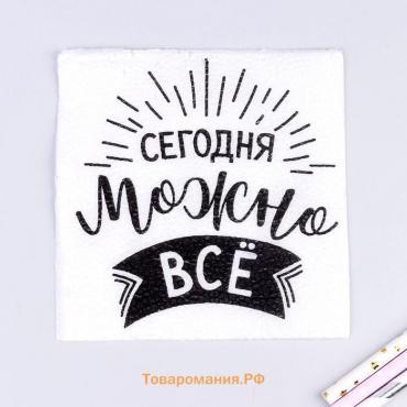 Салфетки бумажные «Сегодня можно всё», однослойные, 24х24 см, набор 20 шт.