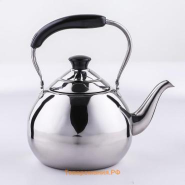 Чайник для плиты Orchid, 2 л, нержавеющая сталь, индукция, серебристый