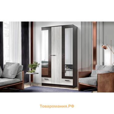 Шкаф распашной «Адель», 1200×470×2100 мм, цвет венге/сосна лоредо