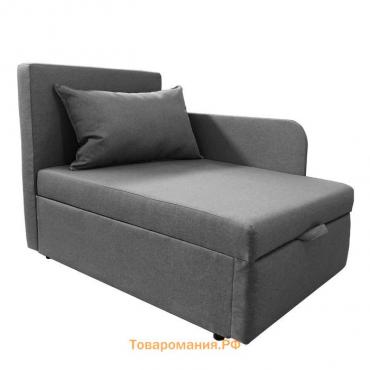 Диван кушетка NEXT NICE, со спальным местом 750×1950 мм, ткань велюр Nice Grey