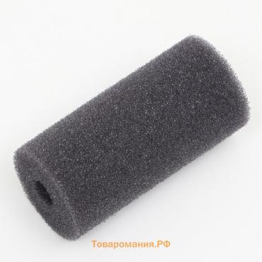 Губка круглая № 1, мелкопористая, 5 х 5 х 10 см, серая