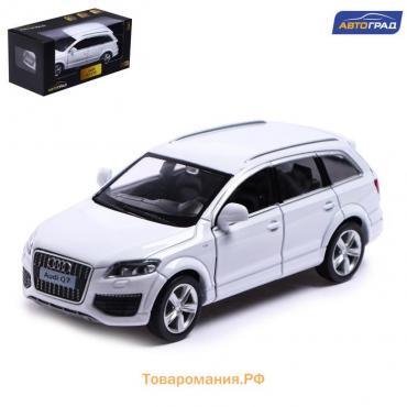 Машина металлическая AUDI Q7 V12, 1:32, инерция, открываются двери, цвет белый