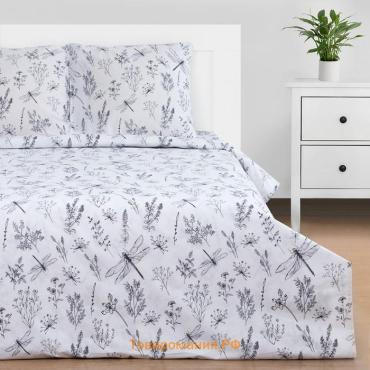 Постельное бельё "" 1.5 сп Стрекозы 143*215 см, 150*214 см, 70*70 см -2 шт, бязь