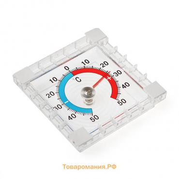 Термометр уличный, механический, квадратный, 8×8 см