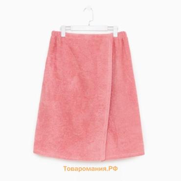 Полотенце банное Экономь и Я «Парео» 68х150 см, цвет пыльно-розовый, 100%хл с AIRO, 320 г/м2