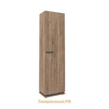 Шкаф для одежды и белья Nature 8, 560 × 416 × 2116 мм, цвет дуб табачный сraft / чёрный