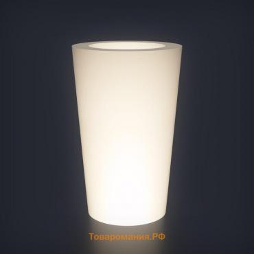 Светодиодное кашпо Cone M, 69 × 109.5 × 69 см, IP65, 220 В, свечение белое