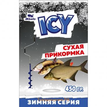 Прикормка зимняя ICY «Лещ» сухая, пакет, 450 г, цвет чёрный