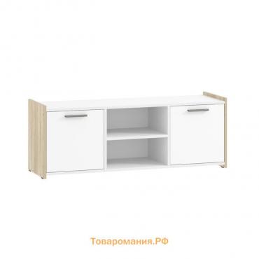 Тумба под ТВ «Симпл», 1200×350×440 мм, цвет белый / дуб сонома