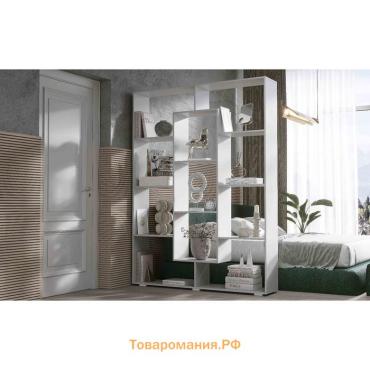 Стеллаж-перегородка «Кристи», 1500×297×2036 мм, цвет белый