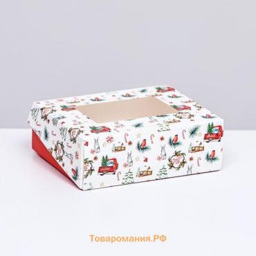 Коробка подарочная новогодняя складная "Хорошего праздника", 10 х 8 х 3,5 см. Новый год